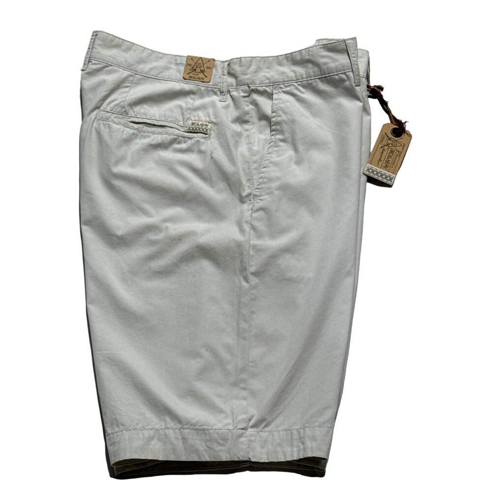 3RD AND ARMY Men's Shorts Bermuda Khaki Pockets Belt Loops Cotton Size W 36